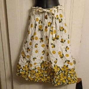 Her Destiny Lemon Print Skirt